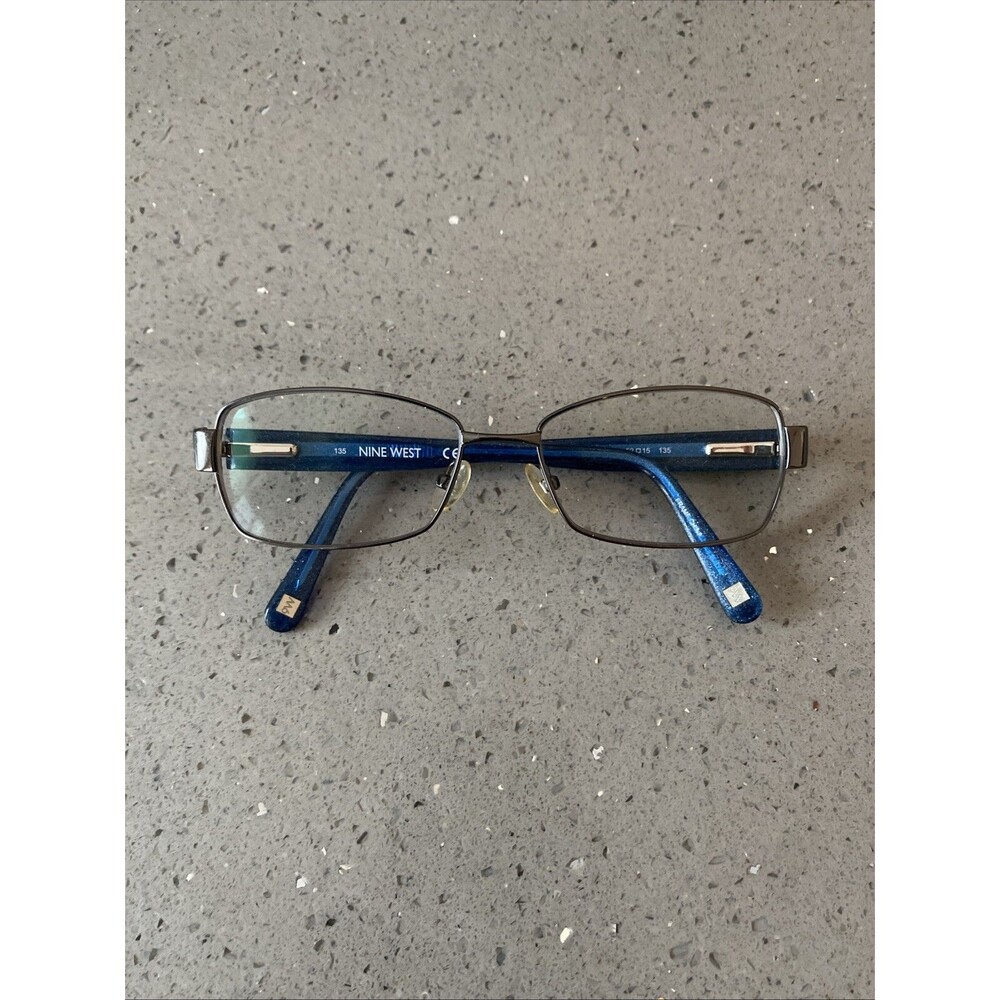 Nine West Eyeglass Frames ONLY NW1021 015 Full Rim Blue Galaxy 52-15-135